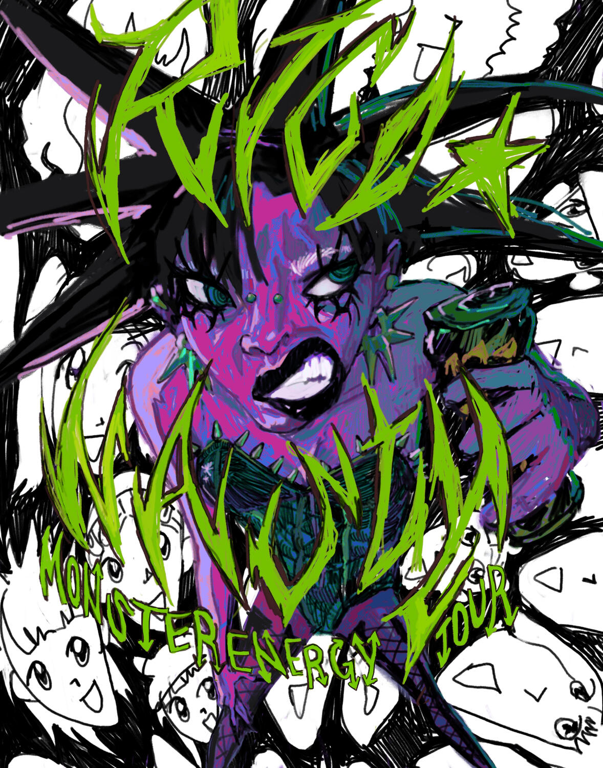 RICONASTY monster energy tour flyer