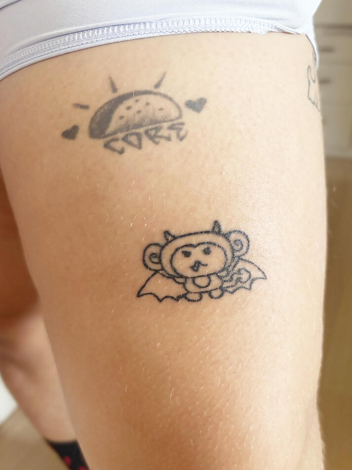 'vampire monkey' tattoo