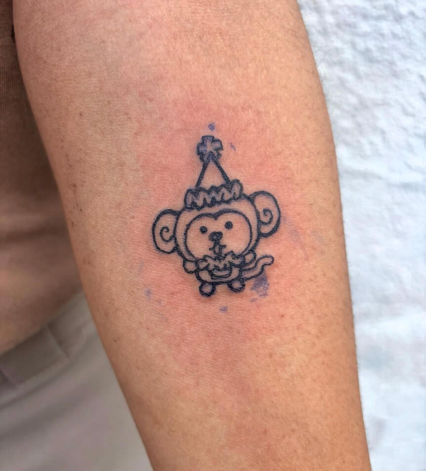 'clown monkey' tattoo